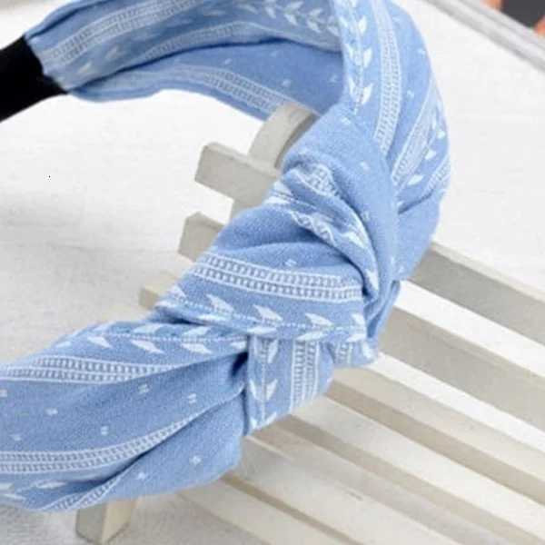 Elegant Knotted Leaf Wide Hairband Girls Fabric Headband Ladies Hair Accessories Band Hoop Beach V251022