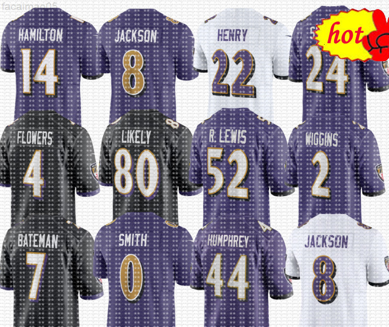 nfl Ravens Jersey custom Ray Lewis Ed Reed Derrick Henry Lamar Jackson Kyle Hamilton Nate Wiggins Roquan Smith Malaki Starks Zay Flowers Mark Andrews Rashod Bateman