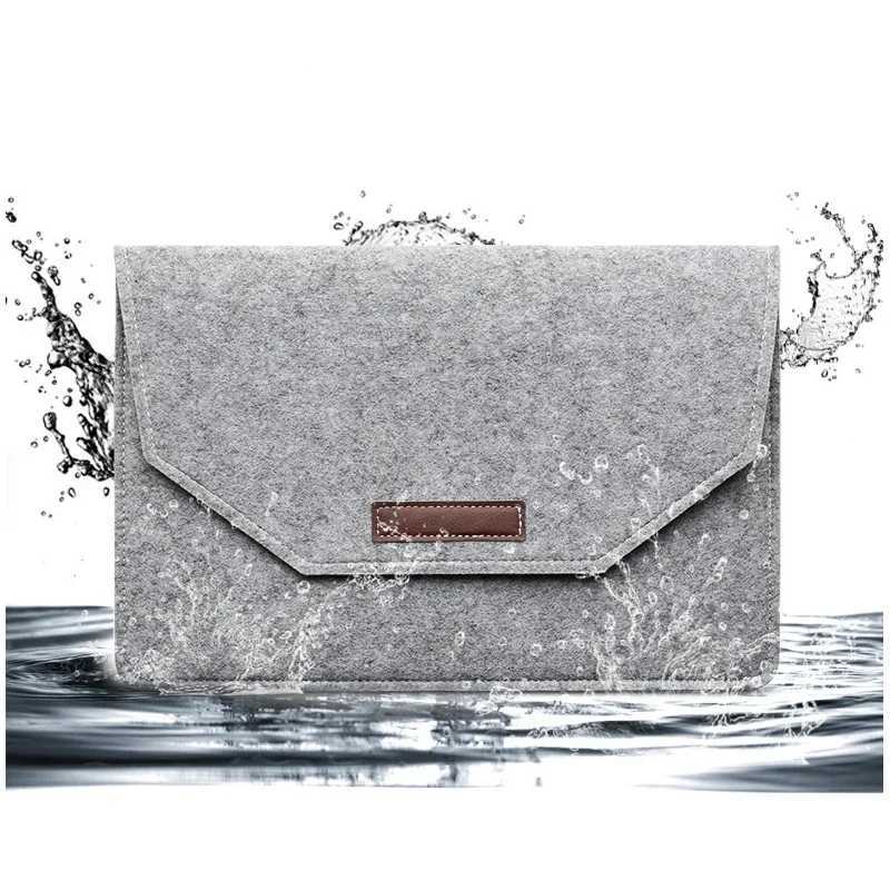 12133141515616 inch Laptop Sleeve Felt Ultralight Notebook Tablet Pad Case Multipocket Pouch Bag Briefcases For Macbook W251022