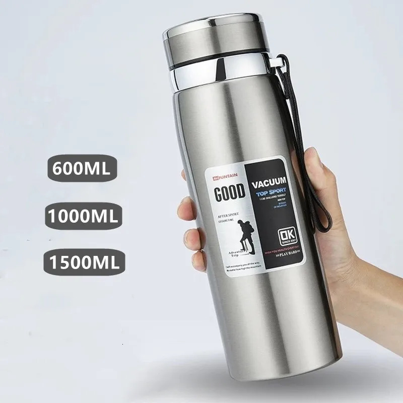600ML1000ML1500ML Double Stainless Steel 316 Flask With Filter Portable Coffee Tea Thermal Bottle Travel Tumbler 251018 W260226