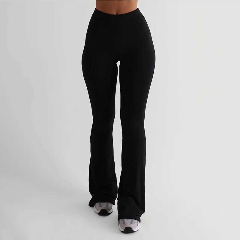 CUTENOVA Womens Slim Solid color Micro Flare Casual Pants basic Fashion Sexy Sports Jogging Trousers Chic Floor Length BottomsT251022