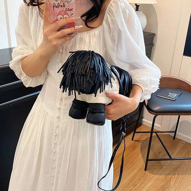 Unique Designer Purse and Handbags for Women Leather Shoulder High Quality 3D Dog Shape Wedding Evening Clutch Party Bag