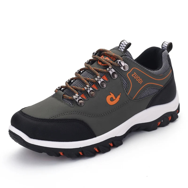 Mens Hiking Shoes Waterproof Leather Outdoor PU Shoes Wearresistant Men Trekking Walking Hunting Tactical Sneakers 251010