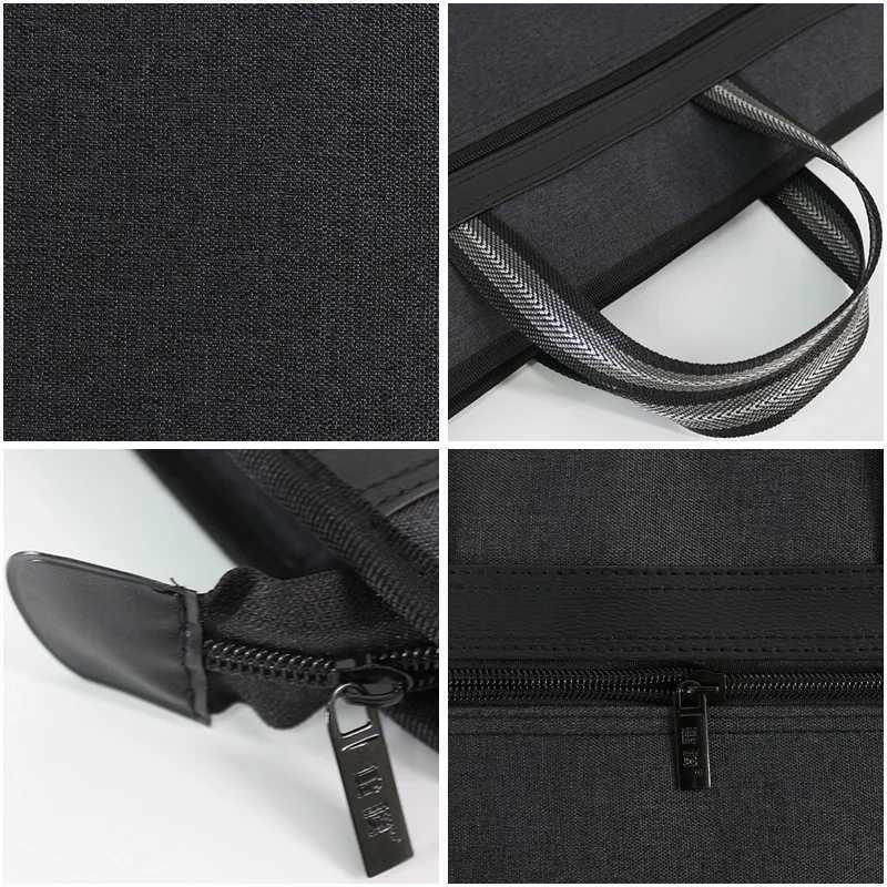 File Bag Handheld Information Bag Canvas File Bags Thickened Men Leather Bags for Women Messenger Bag Men Briefcase Women W251022