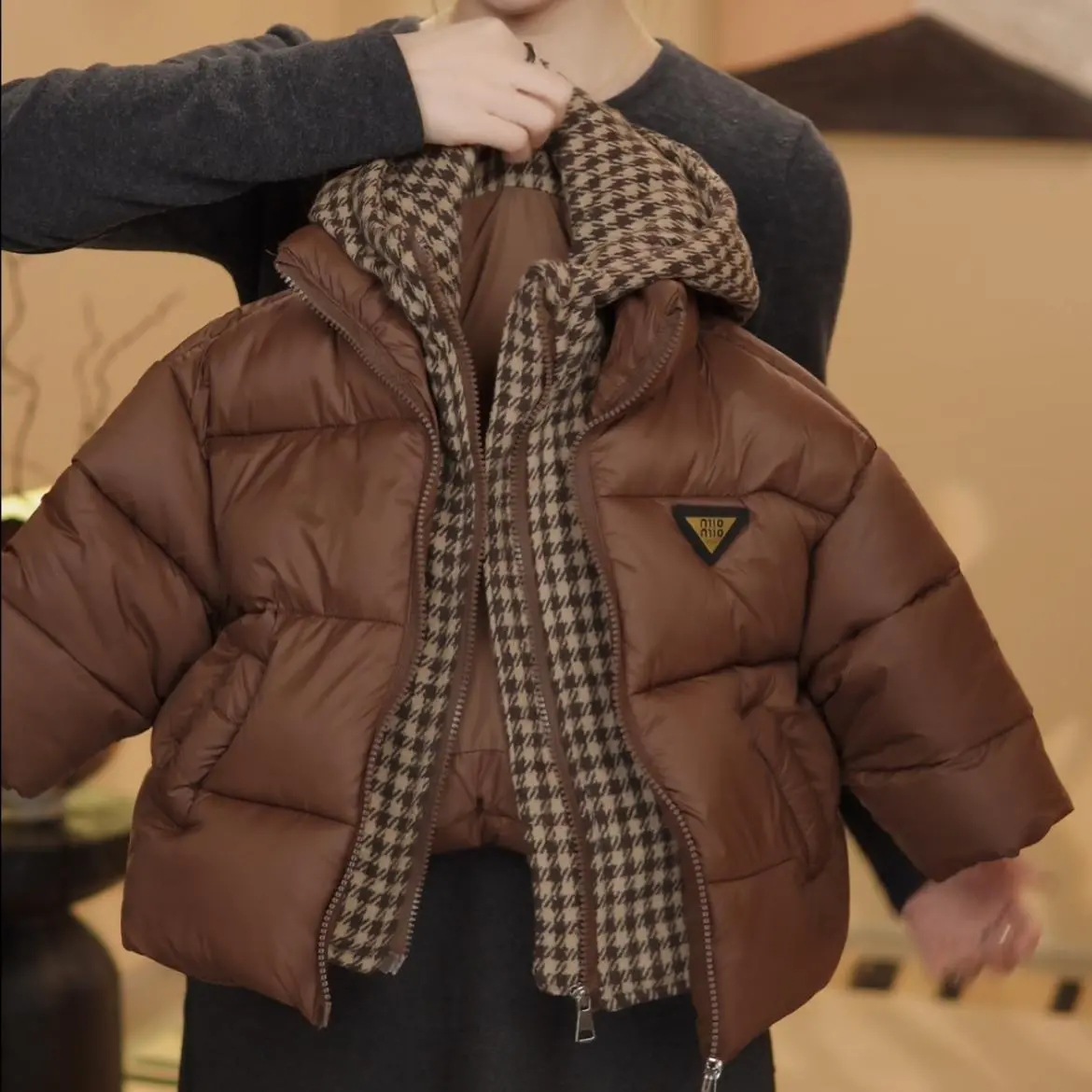 Free shipping Fashionable thick warm cold resistant cotton clothes for boy girls two pieces for suitable for outdoor wear winter children's for c