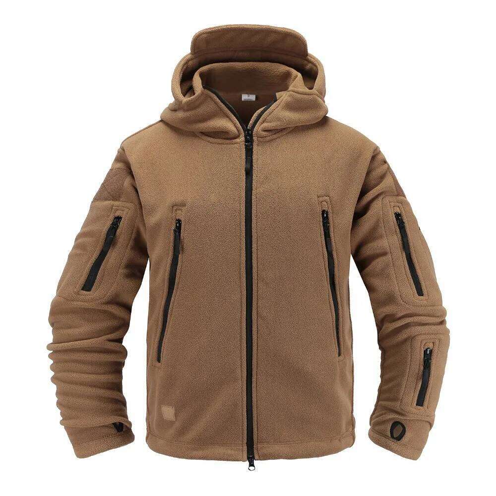 Hunting Hiking US Winter Thermal Fleece Tactical Jacket Outdoors Sports Hooded Coat Outdoor Army Jackets