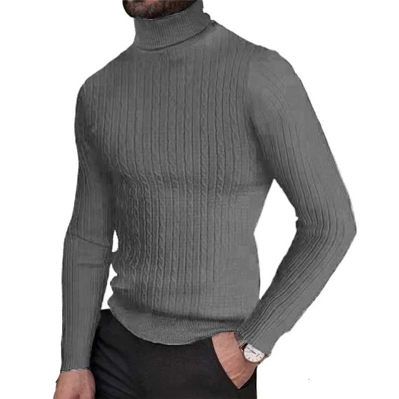 Animal Game Knitted Turtleneck Sweater Outdoor Pullover Sweater Autumn Winter Heavyweight Thick Tracksuit Wool mens Cold BlouseXJ251022