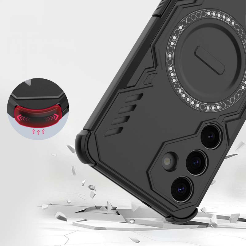 Air Cushion Magnetic Case for Samsung S25 A06 A16 A26 A55 A56 A35 A07 A15 A17 A25 M56 Heat Dissipation Anti-Drop Protection