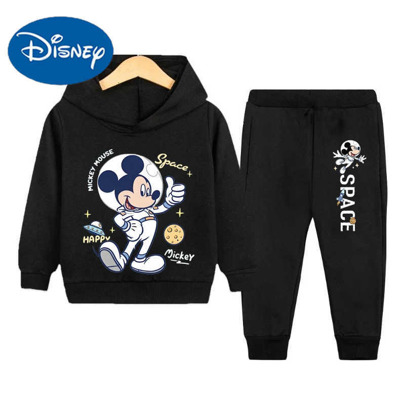 Disney SpringAutumn Hoodied Pullover Long Pant Two Piece Suit for Child Clothing Suits Boys Sweatpant Sets Kids Tracksuit H251022