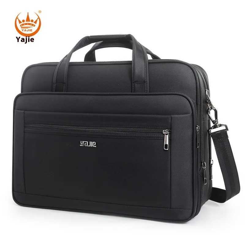 Large Briefcases For Men Canvas Tote Bag 156 Inch 17 Inch 19 Inch Laptop Case Work Bags Office Messenger Bag W251022