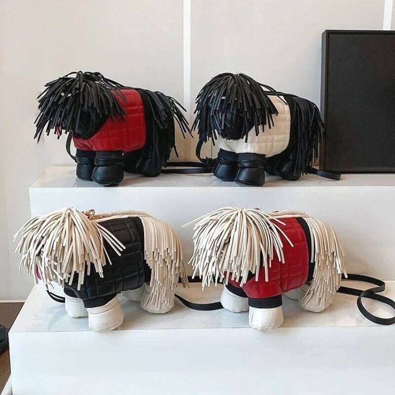 Unique Designer Purse and Handbags for Women Leather Shoulder High Quality 3D Dog Shape Wedding Evening Clutch Party Bag