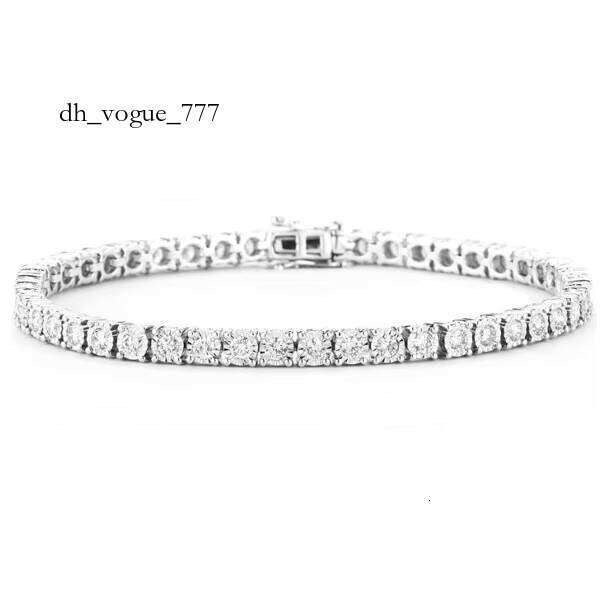 7.5 Inch 5mm Silicon Stone VVS Tennis Sterling Sier Hip Hop Jewelry Men and Women Charm Bracelet