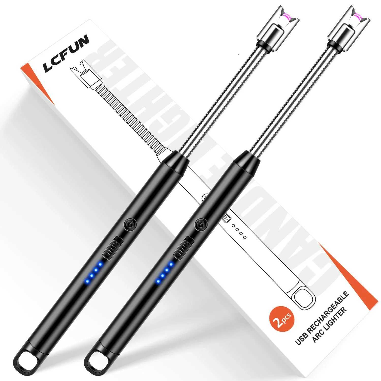 LCFUN Wind Energy Defensive Motor Rechargeable Light for LED Screen 2 Lit Packaging Smoking Accessories Lighters Smoking C251022