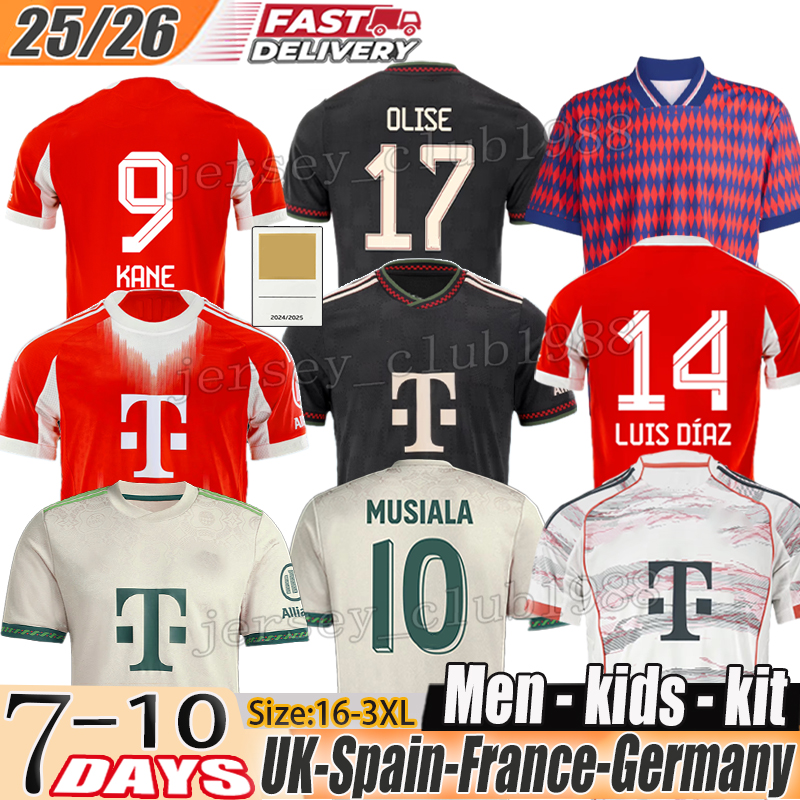 bayernmunich 25 26 bayern munich jersey Kane Luis Diaz OLISE football jersey Kingsley Coman Musiala Soccer Jerseys kimmich kit Oktoberfest trikot munich jersey
