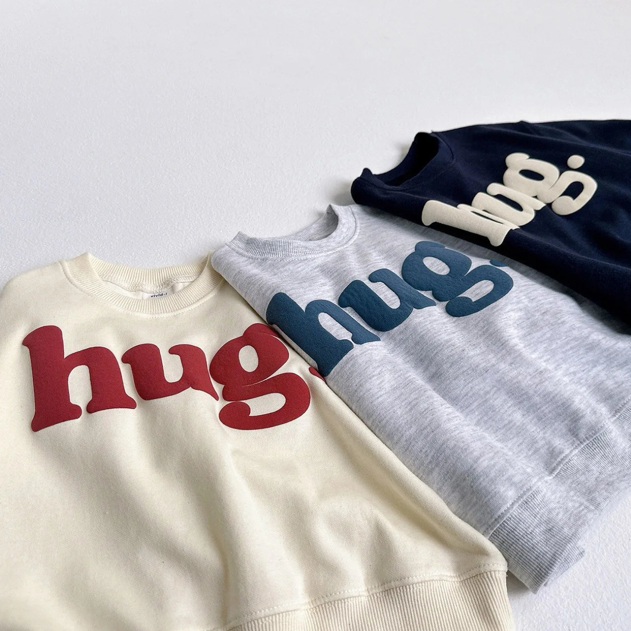 2025 Autumn Children Letter Sweatshirt Cotton Boys Loose Versatile Pullover Baby Girls Fashion Casual Tops Kids Clothes 251021
