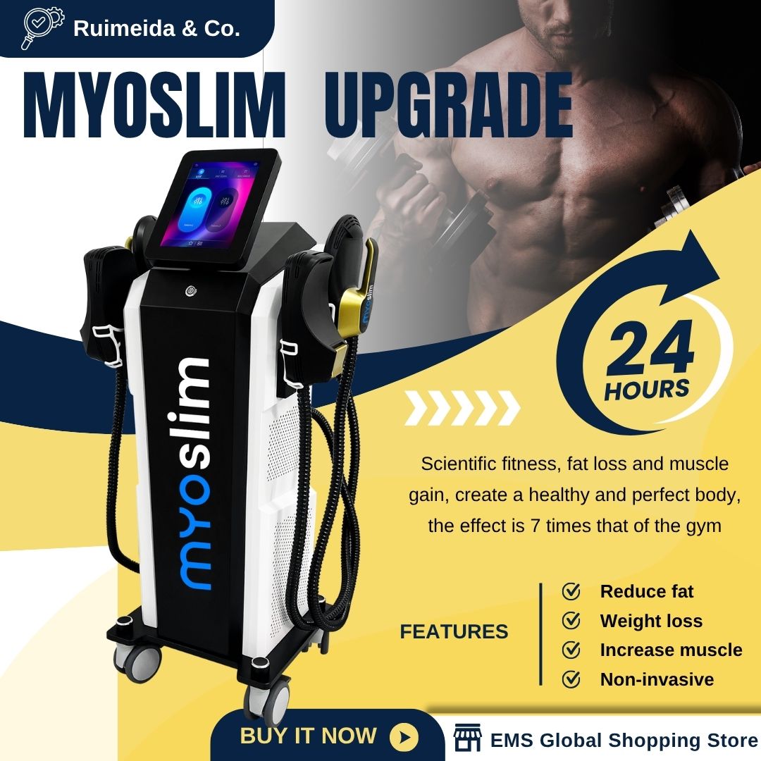 EMS Body Sculpting MYOSLIM 200HZ 15Tesla 6500W Fat Burning and Muscle Toning Machine For Professional Beauty Salon and Home Weight Loss