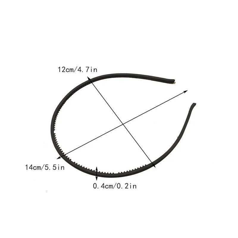 Fashion Hair Band Women Plastic Bezel Elegant Solid Color Thin Edge Toothed Nonslip Hair Hoop Headbands Girls Hair Accessories V251022
