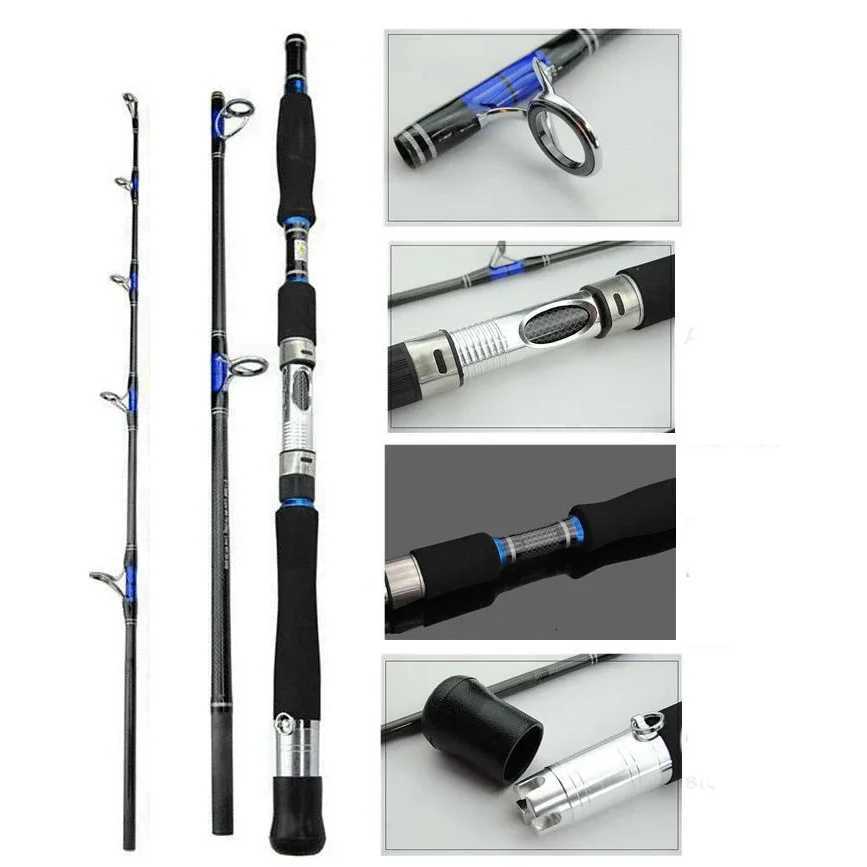 Fishing Lure Rod 18m 21m 3 Section Superhard Lure 70250g Trolling Fishing Rod Carbon Fast Surf Boat Raft Spinning Fishing RodW251022
