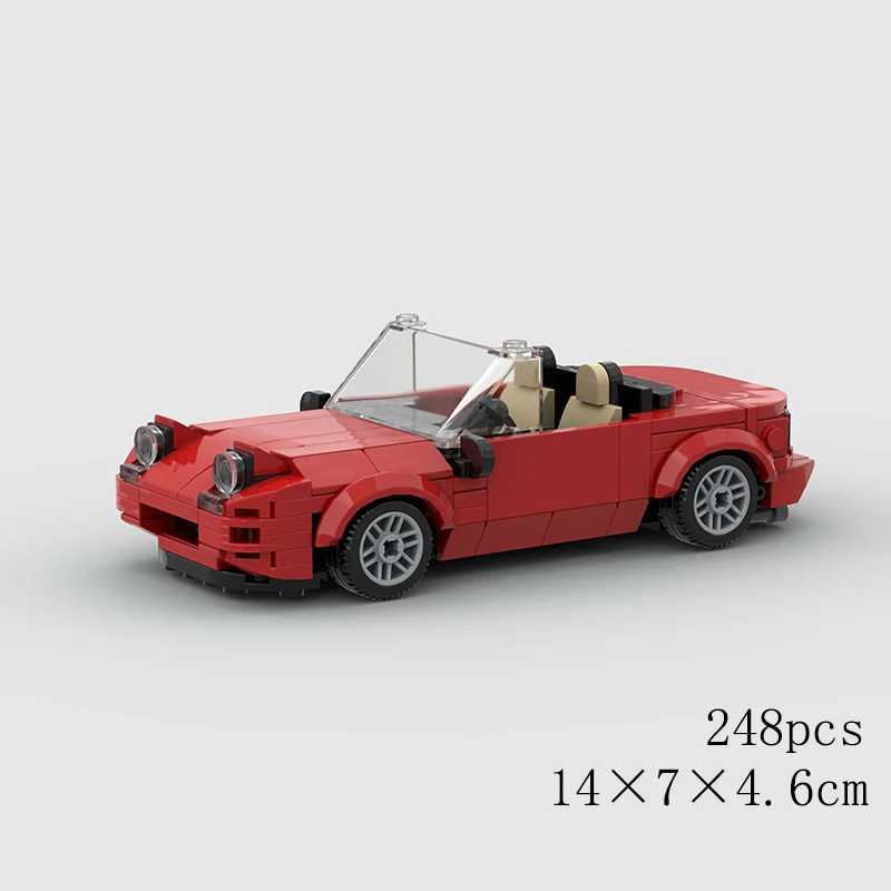 MOC Speed Car Miata MX5 NA M3 Super Race Sport Vehicle Model Building Block Technical Racing Brick Toy Christmas Gift City J251022