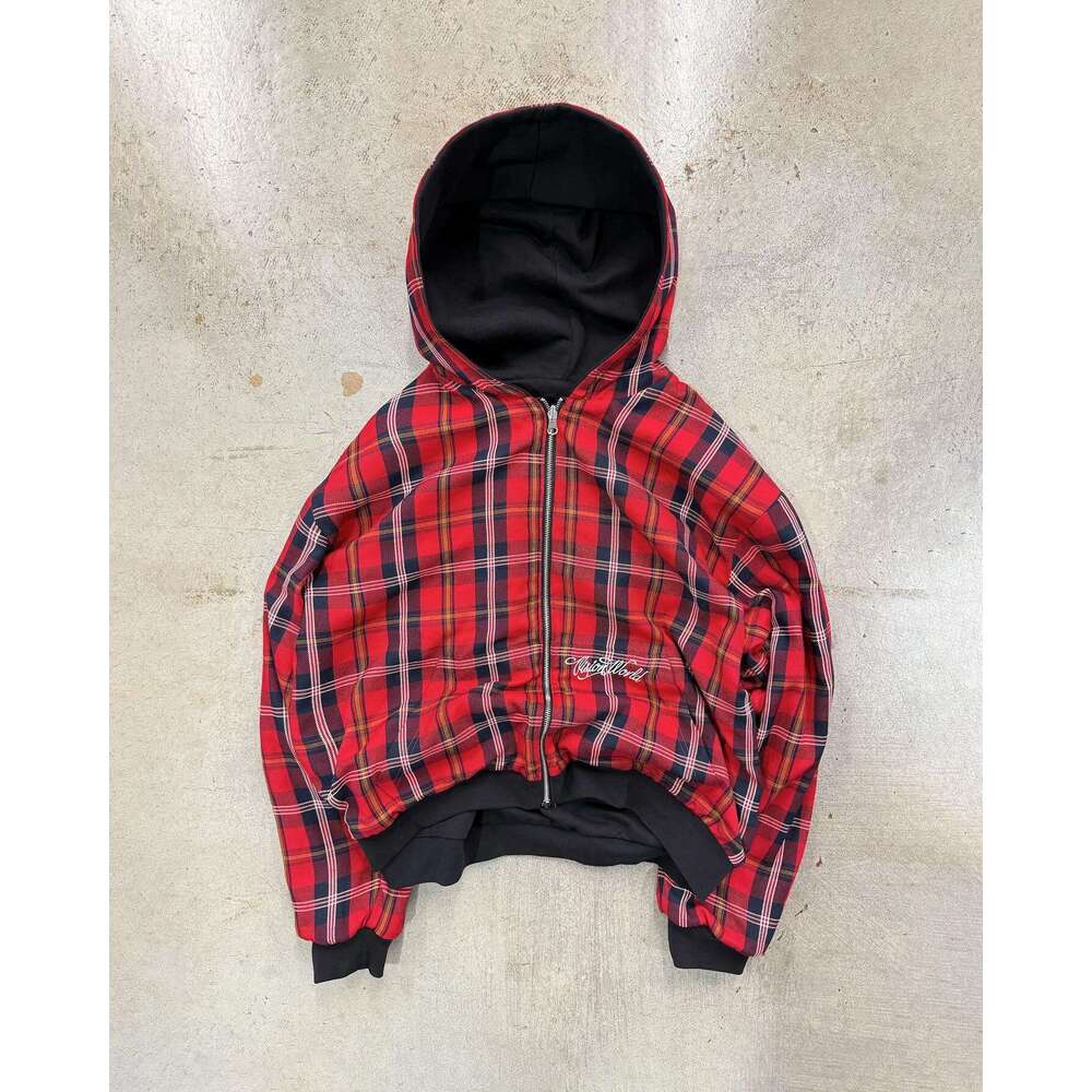 Ins Style Double-Sided for Men, Autumn Street Fashion Hooded Cardigan Sweatshirt