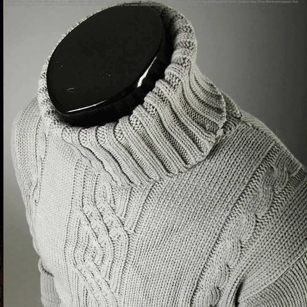 Warm Turtleneck Sweater Men Pull Homme Casual Pullovers Male Outwear Slim Knitted SweaterXJ251022