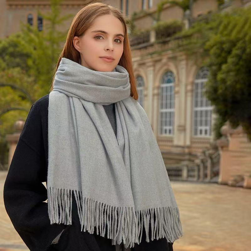 T2129 cashmere scarf women autumn and winter solid color ladies