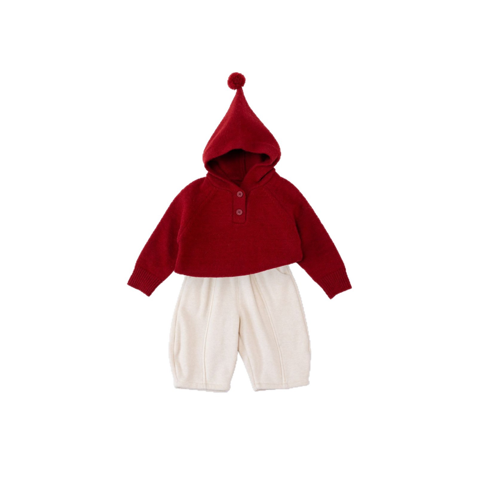 Baby Thickened Sweater Set Fall/Winter 2 Piece New Outfit for 1-Year-Old Boys & Girls 2025