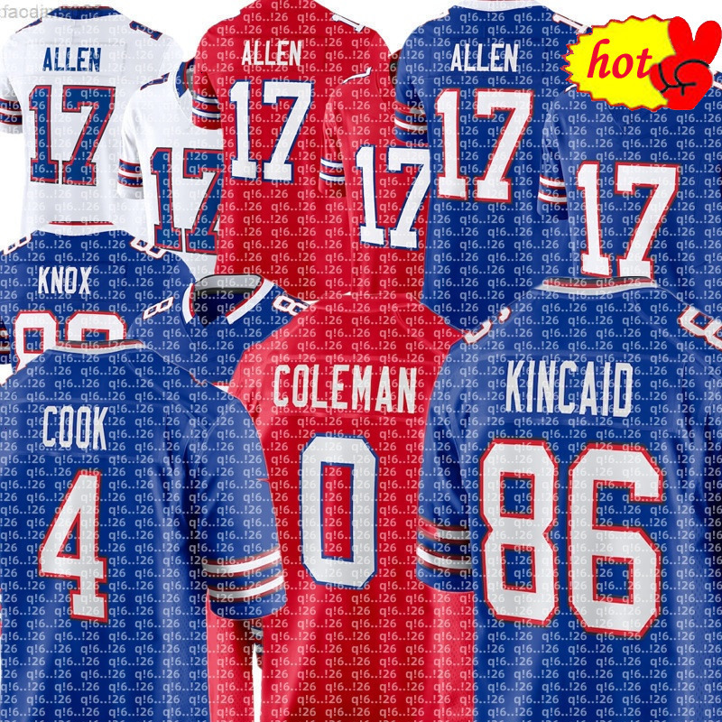 Josh Allen James Cook Ray Davis Dalton Kincaid Dawson Knox Khalil Shakir Keon Coleman Mack Hollins Damar Hamlin Amari Cooper Hairston Football NFL Bills Jersey