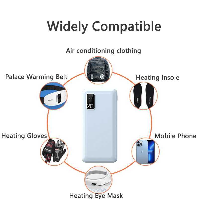 20000mAh Power Bank 74V12V DC Output Portable Charger External Battery Pack for Heated Vest Jacket Power Bank for IPhone J251114