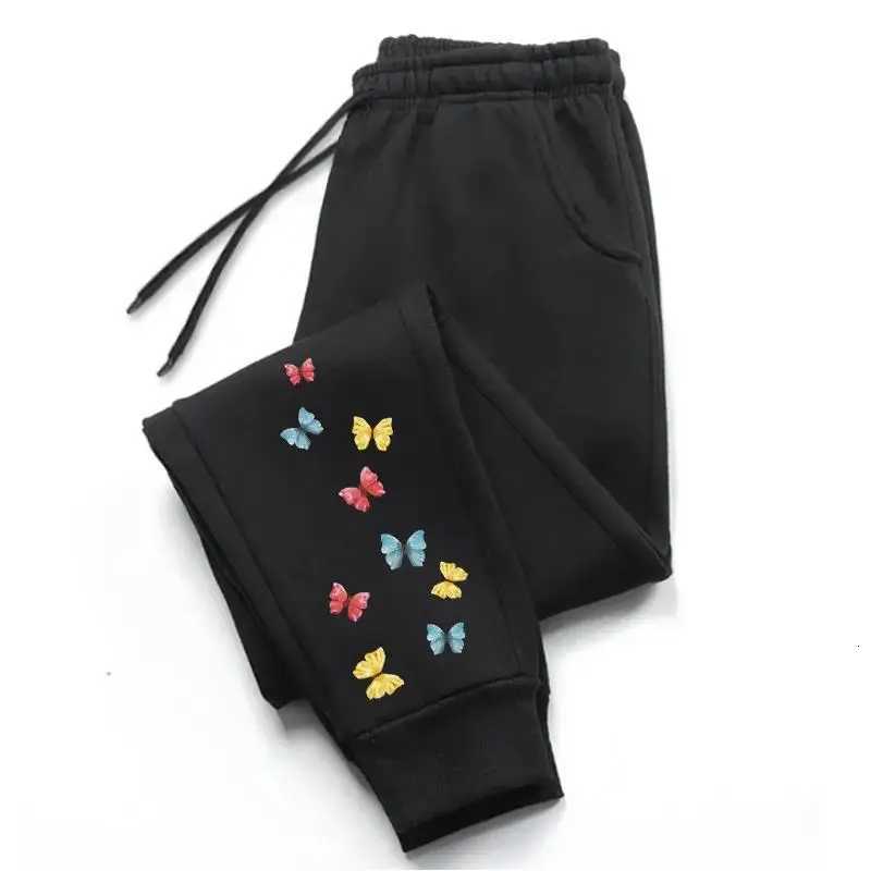 Womens Sweatpants Butterfly Printing Daily Casual Trousers Sports Jogging Pants Versatile Hot Sale Sweatpants 2025 Style PopularT251022