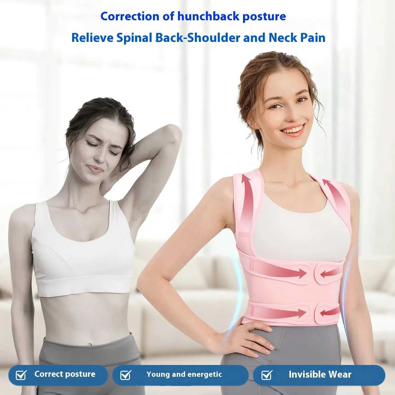Back Posture Corrector Lumbar Pad Waist Support Hunchback Spinal Orthopedic Straps Correct Unisex Back Brace For Adult D251022