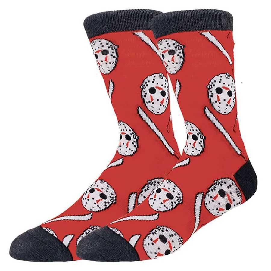 102030Pairs random color Men Women Cartoon Anime Socks Christmas Halloween Novelty Funny Socks W251022