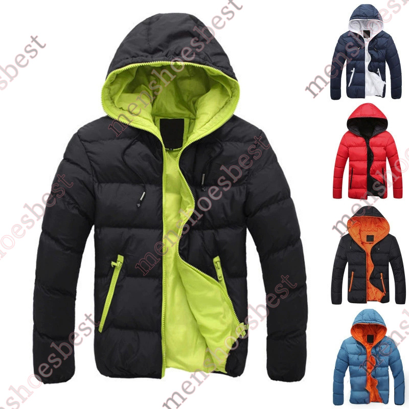 2025 Mens New Winter Coats High Fashion Cotton Coat Streetwear Hooded Coat Jackets Men Clothing Asian Size