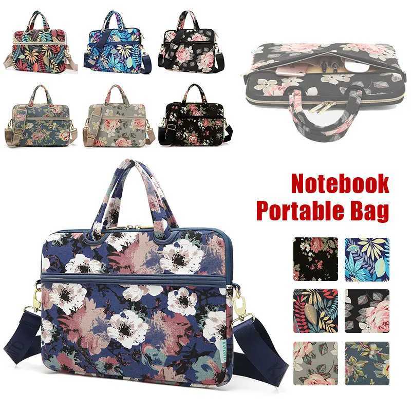 131415Inch Women Fashion Shockproof Briefcase Laptop Bag Detachable Shoulder Strap Crossbody Bag Business PC Handbag Case Men W251022