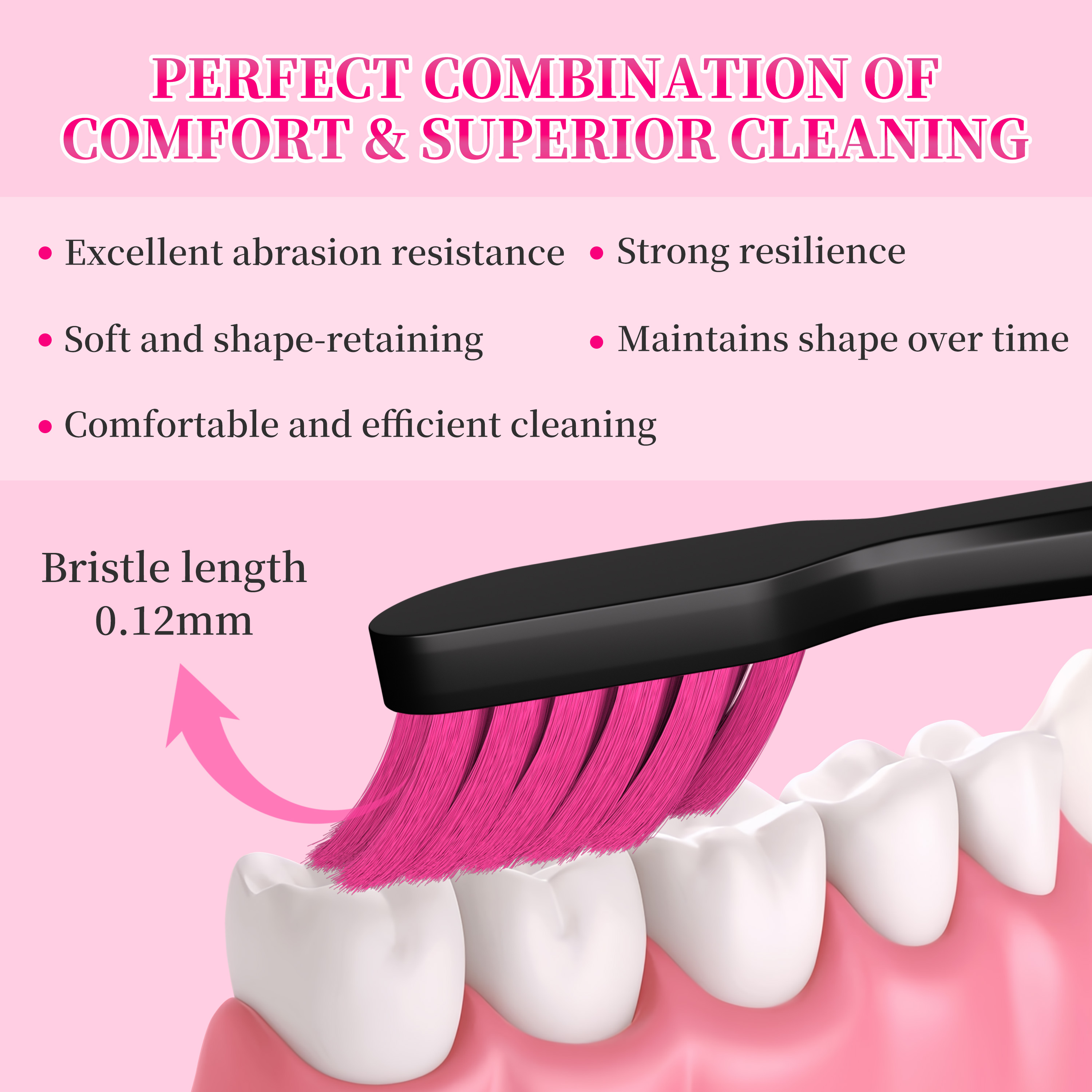 CEELIKE FeatherSoft Toothbrush , Deep Cleaning, Gum Care Softness, BPA-Free, Food-Grade Materials