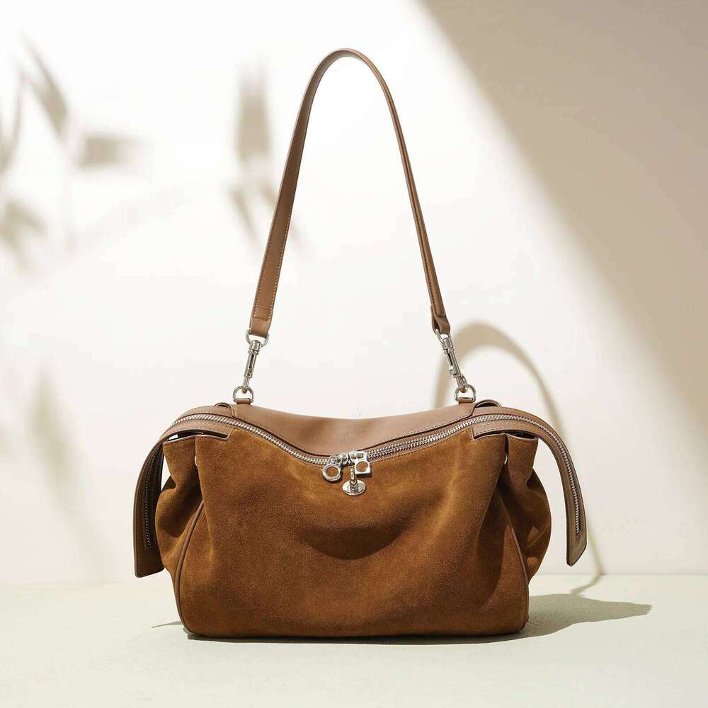 Designer Luxury Trendy Suede Leather Crossbody Bag For Women Designer Small Shoulder Purse High Quality Chic Messenger Bags