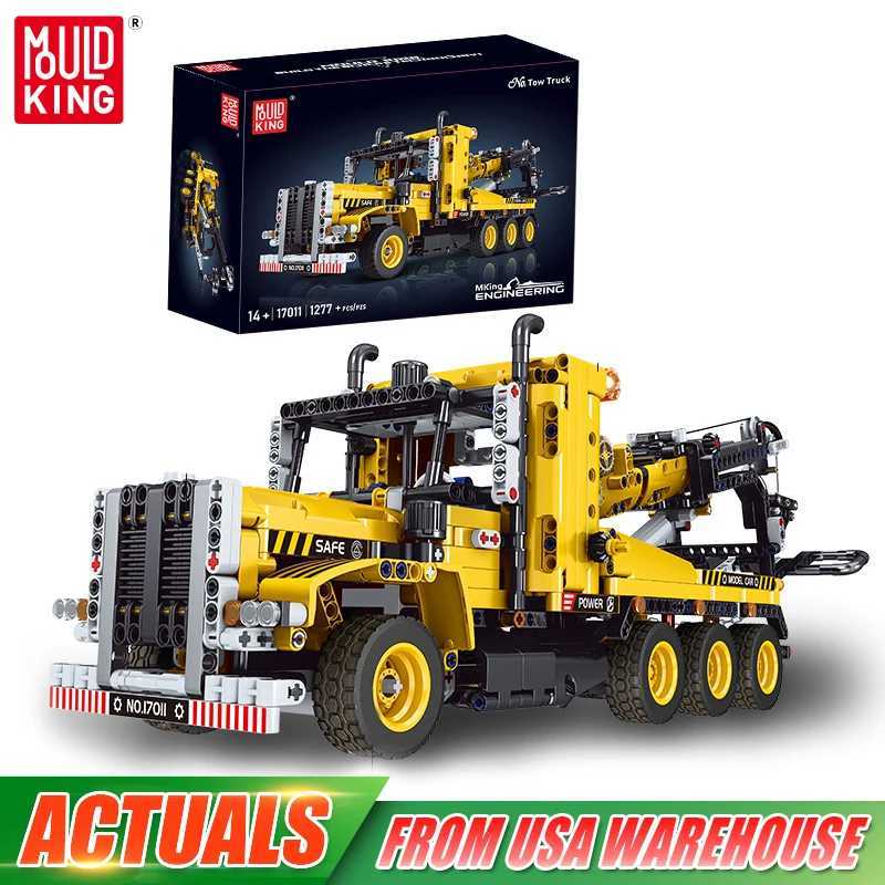 Mould King 17011 Technical Truck Toys The MOC43434 Tow Truck Building Block Assembly Car Brick Set Kids Christmas Gift J251022