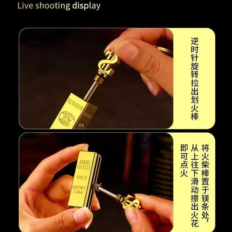 10000 Matches Key Chain Kerosene Torch Lighter Multifunction Portable Waterproof Cigarette Lighters Smoking Accessories Gadgets C251022