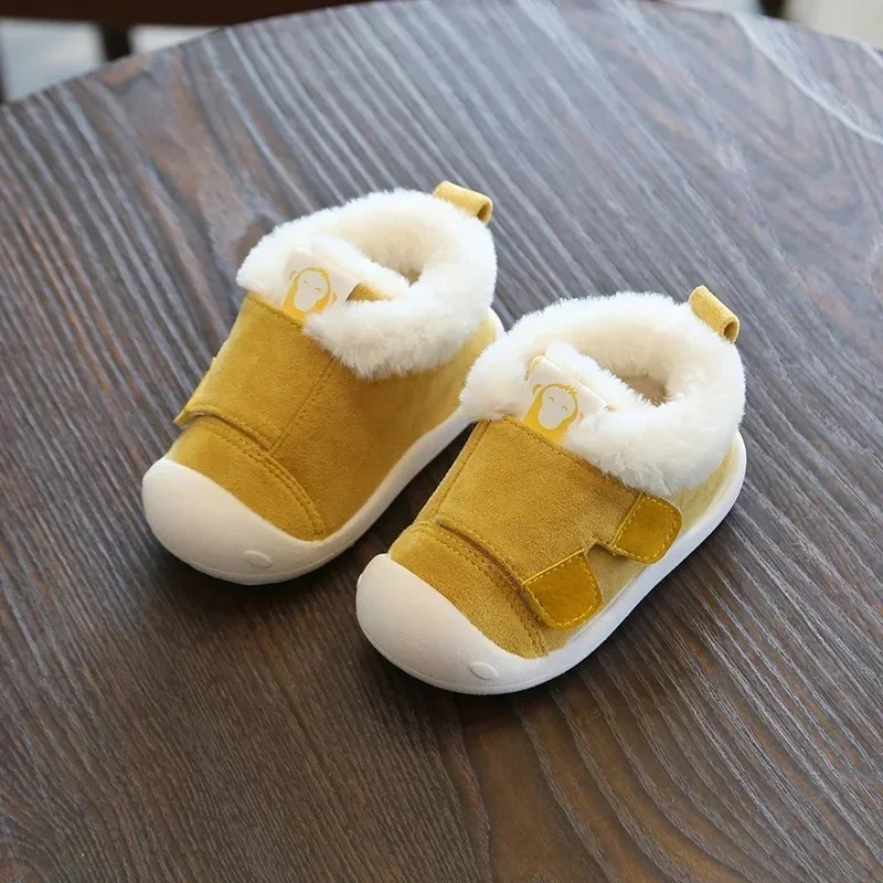 Autumn Winter Baby Girls Boys Snow Boots Warm Plush Infant Shoes Kids Outdoor Comfortable Soft Soled Children Cotton 251022