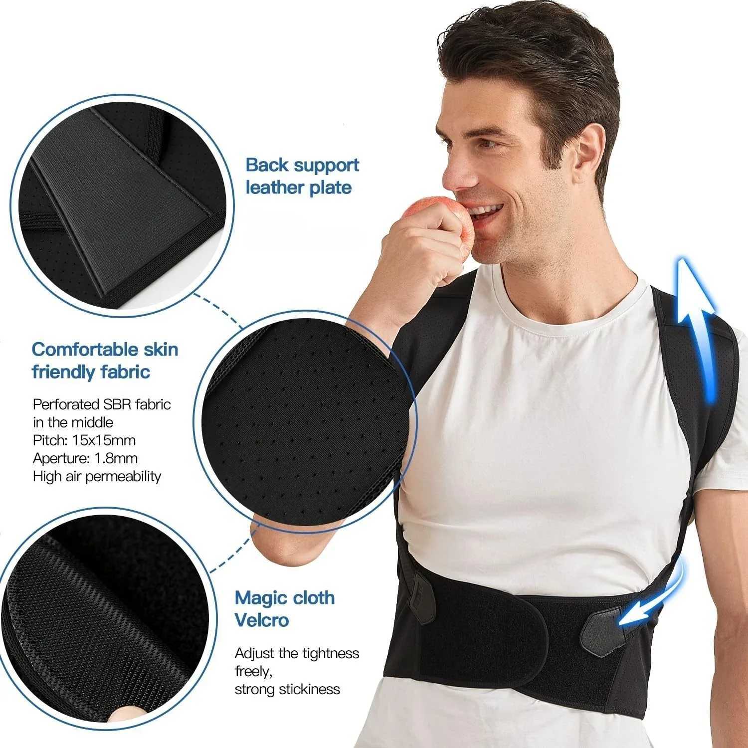Posture Corrector for Women and Men Adjustable Shoulder Posture Brace Back Straightener Posture Used for Middle Upper Spine D251022