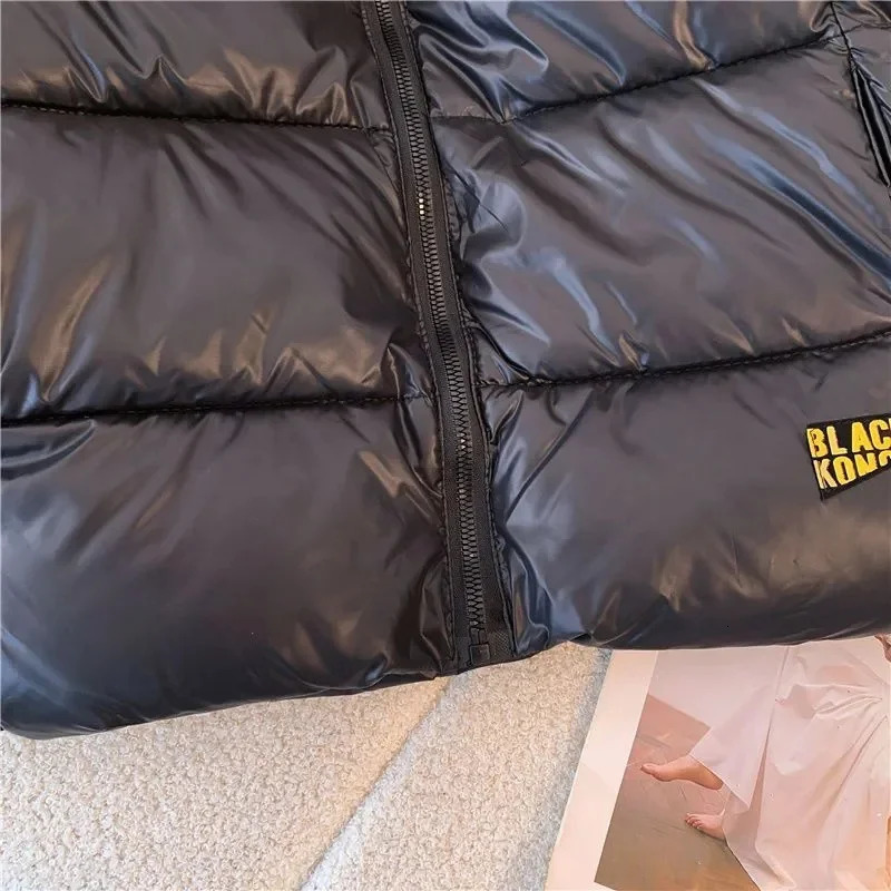 Korean Men Fashion Down Cotton Vest Tops Winter Man Casual Cotton Padded Waistcoat Boy Stand Collar Puffer Sleeveless Coat 251016