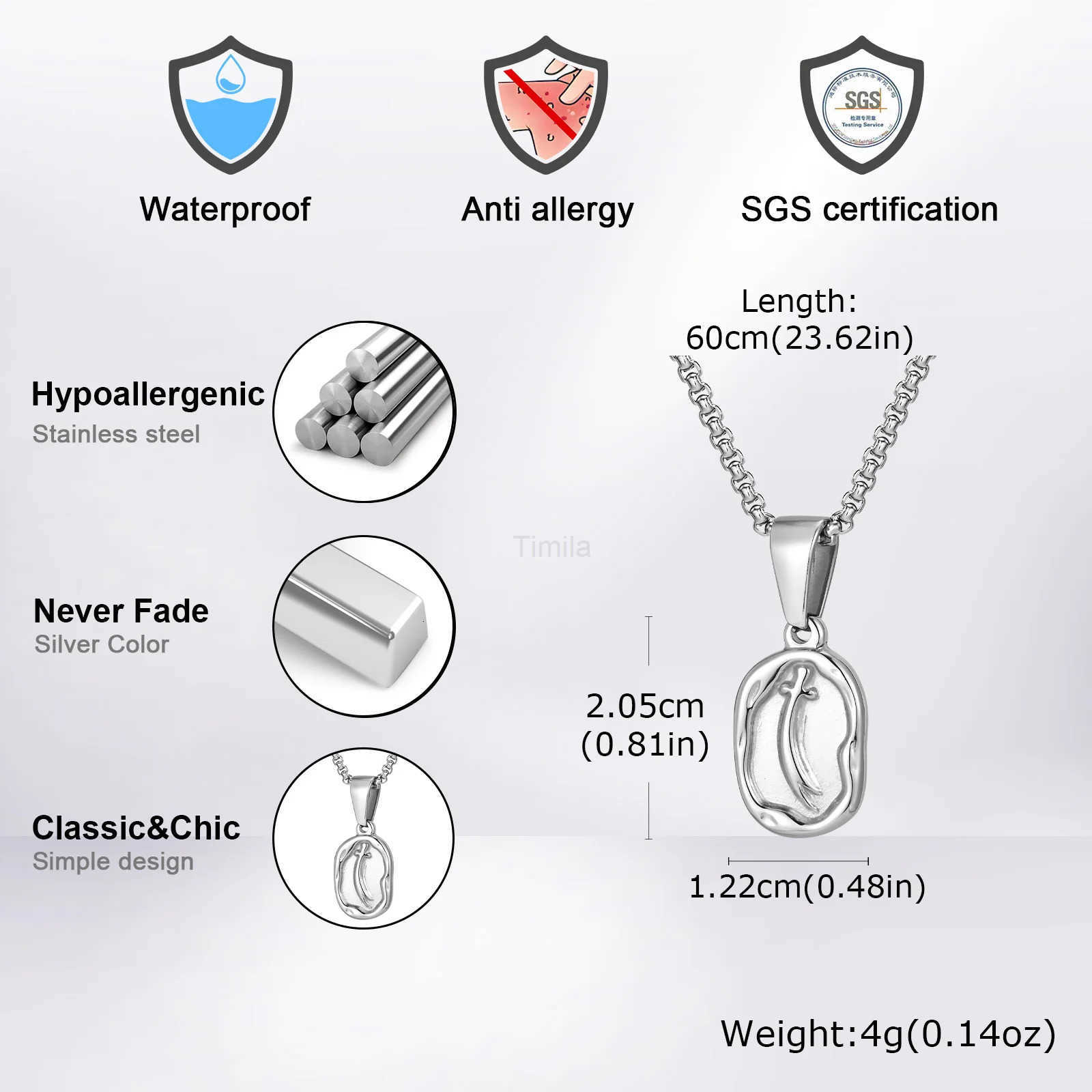 Islamic Imam Ali Zulfiqar Sword Necklace for MenStainless Steel Quran NecklaceTalisman Amulet Religious Gift U251022