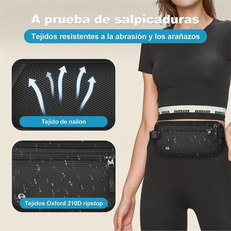 Travel Waist Bag Money Belt Slim Passport Holder RFID Blocking Invisible Pouch Protect Cash Credit Cards Documents 251014