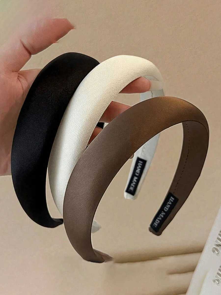 Fashion Solid Color Hair Bands Girls Vintage Elastic Headbands Sponge Hairbands Hair Hoop Korean Hair Accessories for Women V251022