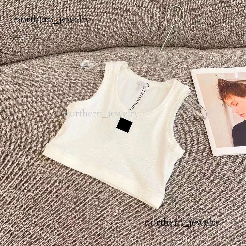 loewetopnesly Womens Tanks & Camis Anagram-embroidered cotton-blend tank top Shorts Designer Sleeveless Sports bra Vest Ladies Lowellely Sweater bf6