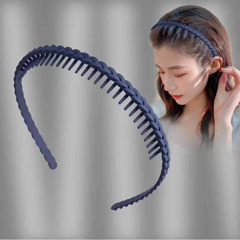 New Style Toothed Antislip Hair Band for Women Hair Pressing Card Hair Bundle Hair Braid Plastic Special for Washing Face V251022