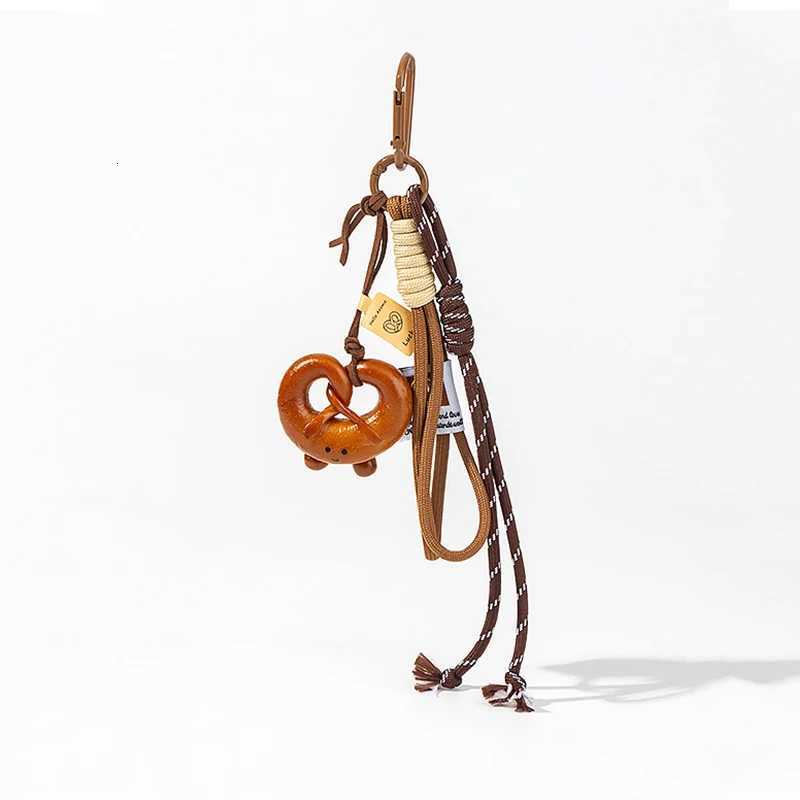Braided Rope Bag Pendant Highgrade Keychain Pendant Cute Alkaline Water Bread Ins Bag Pendant Chocolate Pendant11 D2510221