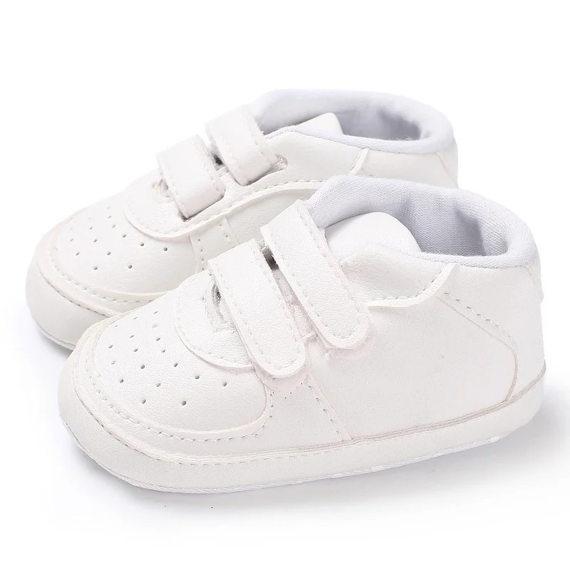 White Baby Shoes Boys Girls PU Breathable Sneakers Soft Sole Infant Sport Toddler Shoe 251022