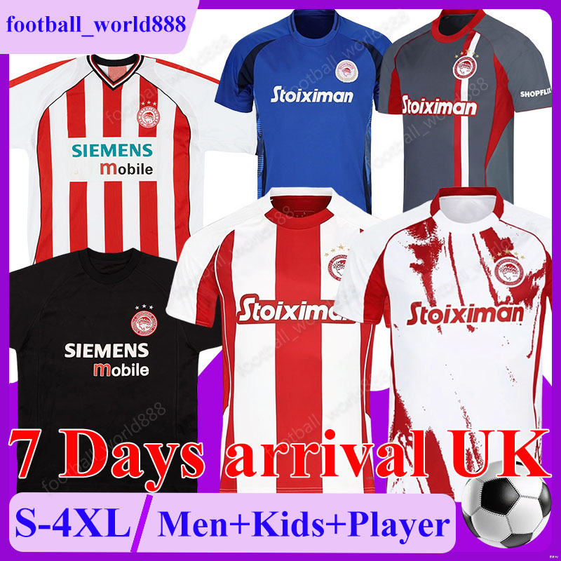 XXXL 4XL OlympIacoS 25 26 Soccer Jerseys EL KAABI UI JO 2025 Olympikos Football Shirts Retro Jerseys MASOURAS MARCELO OLEG football kits BAKAMBU Men Kids Kit Socks Set