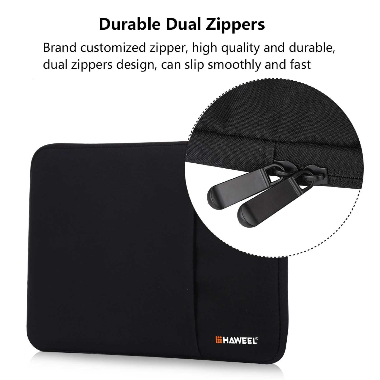 HAWEEL 15 13 11 inch Sleeve Case Zipper Briefcase Carrying Bag For Macbook Samsung Lenovo 11 13 15 inch Below Laptop Tablet W251022